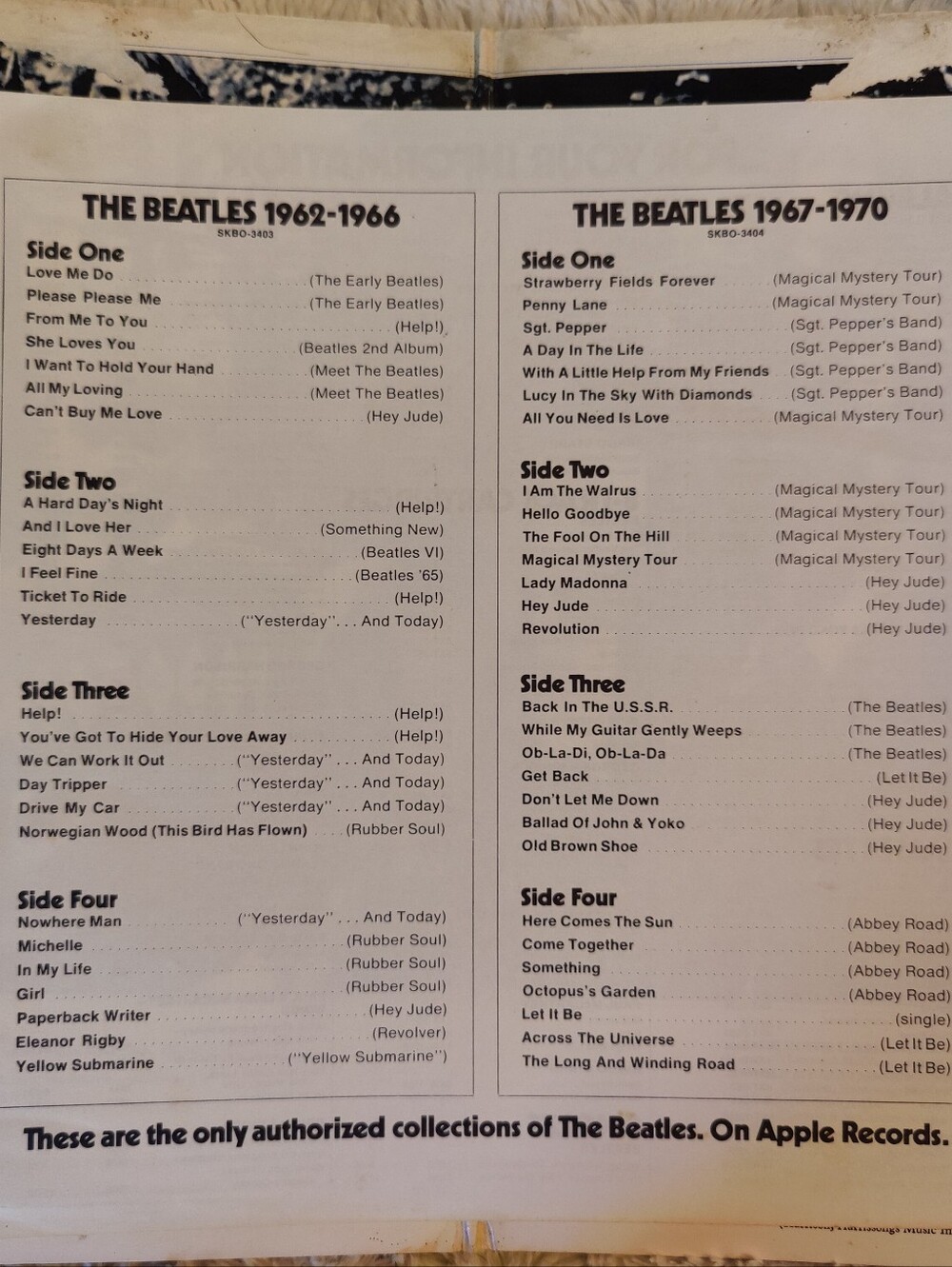 Vintage The Beatles 1967-1970 Apple Records Emi 1973 Vinyl - Picture 9 of 14